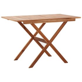 Patio Table 43.3"x26.4"x29.1" Solid Acacia Wood