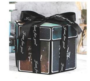 Surprise Explosion Box DIY Handmade Scrapbook Photo Album Gift Box for Valentine Gift (Option: QC)