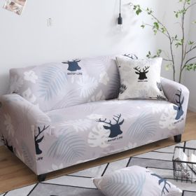 Printed Sofa Cushion Sofa Cover Sofa Cover (Option: M-2 seater)