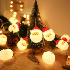 Led Christmas Holiday Decorative Lights Santa Claus Snowman Lights String Solar Lights (Pattern: santa claus, size: 5M20L)