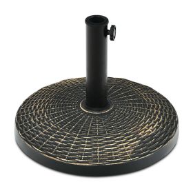 Patio Heavy-Duty Outdoor Stand Bronze Umbrella Base (Type: Umbrella Stands & Bases, Color: Bronze A)