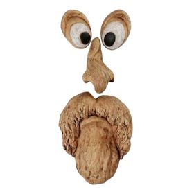 Resin Old Man Tree Hugger Bark Ghost Face Decoration Funny Tree Face Décor For Outdoor Yard Easter (Model: A)